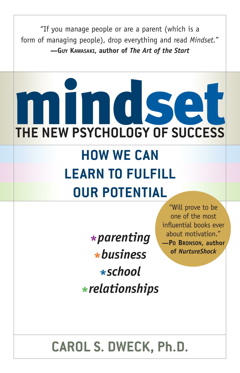 Picture of the front of &quot;Mindset-The New Psychology of Success&quot; book